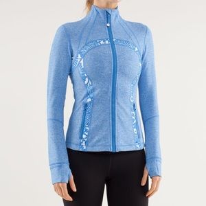 Lululemon define jacket heathered blue floral